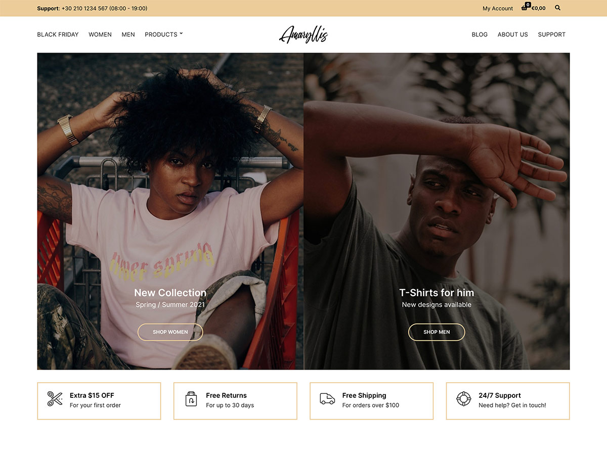 Amaryllis - stunning WooCommerce-powered theme for WordPress v- 1.2.4