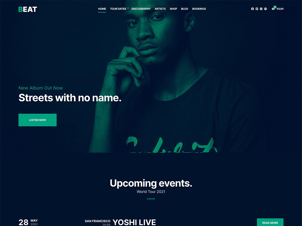 Beat - The Premium WordPress Theme Tailored for DJs, Solo Performers v-1.4.3