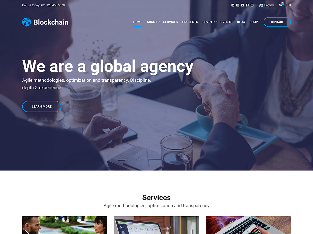 blockchain - Cryptocurrency & NFT WordPress Theme v- 1.2.4