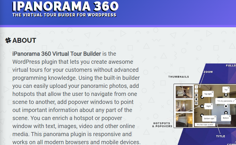 iPanorama 360° v1.8.0 - Virtual Tour Builder for WordPress